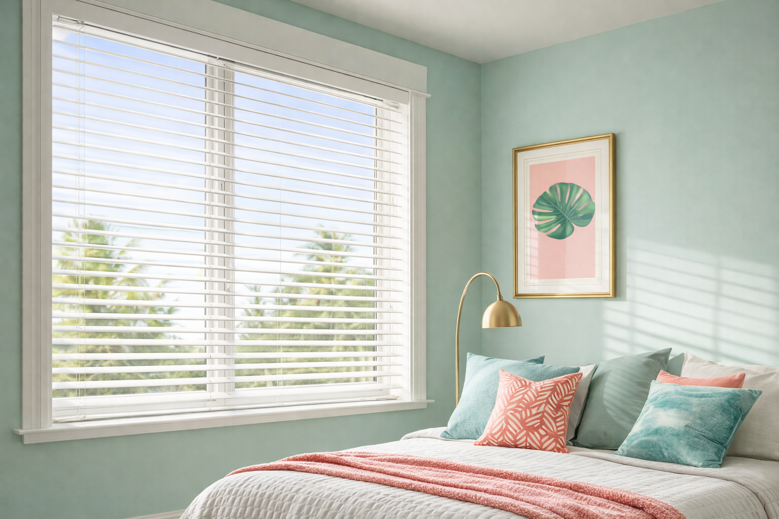 window treatments South Florida bed room