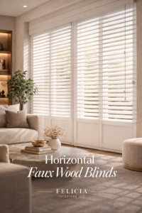 horizontal faux wood blinds felicia interiors blinds shades miami florida