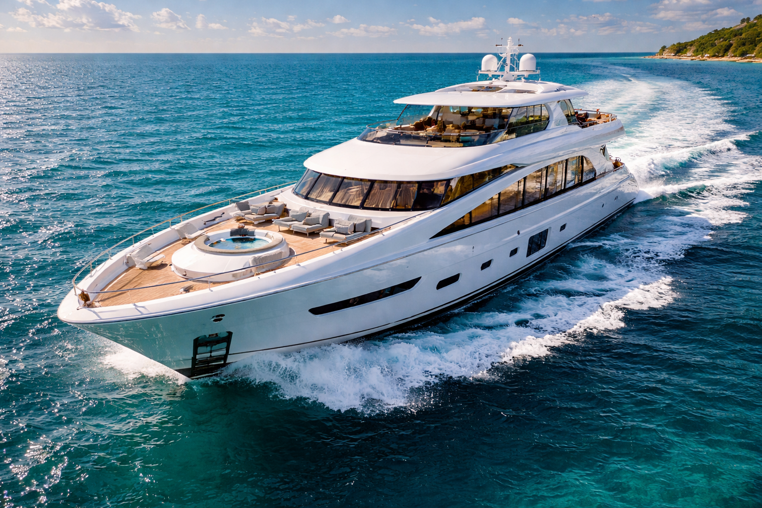 Luxury superyacht South Florida Miami marine window treatments Felicia Interiors yacht blinds shades miami beach