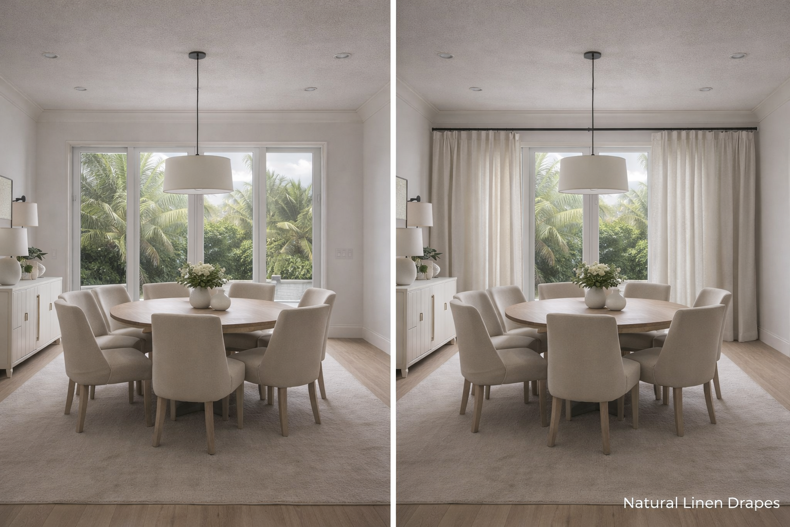 linen drapery installation miami dade felicia interiors hialeah florida, pembroke pines north miami