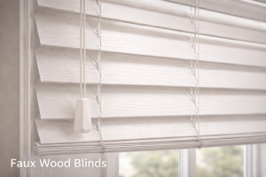 Faux wood blinds horizontal venetian blinds window treatments Homestead Cutler Bay Miami